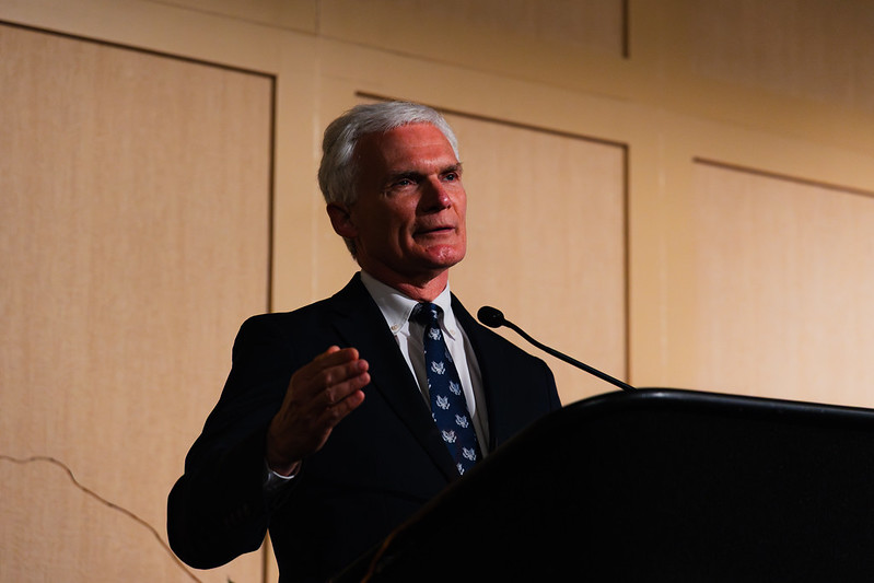 Congressman Robert Latta gives his address