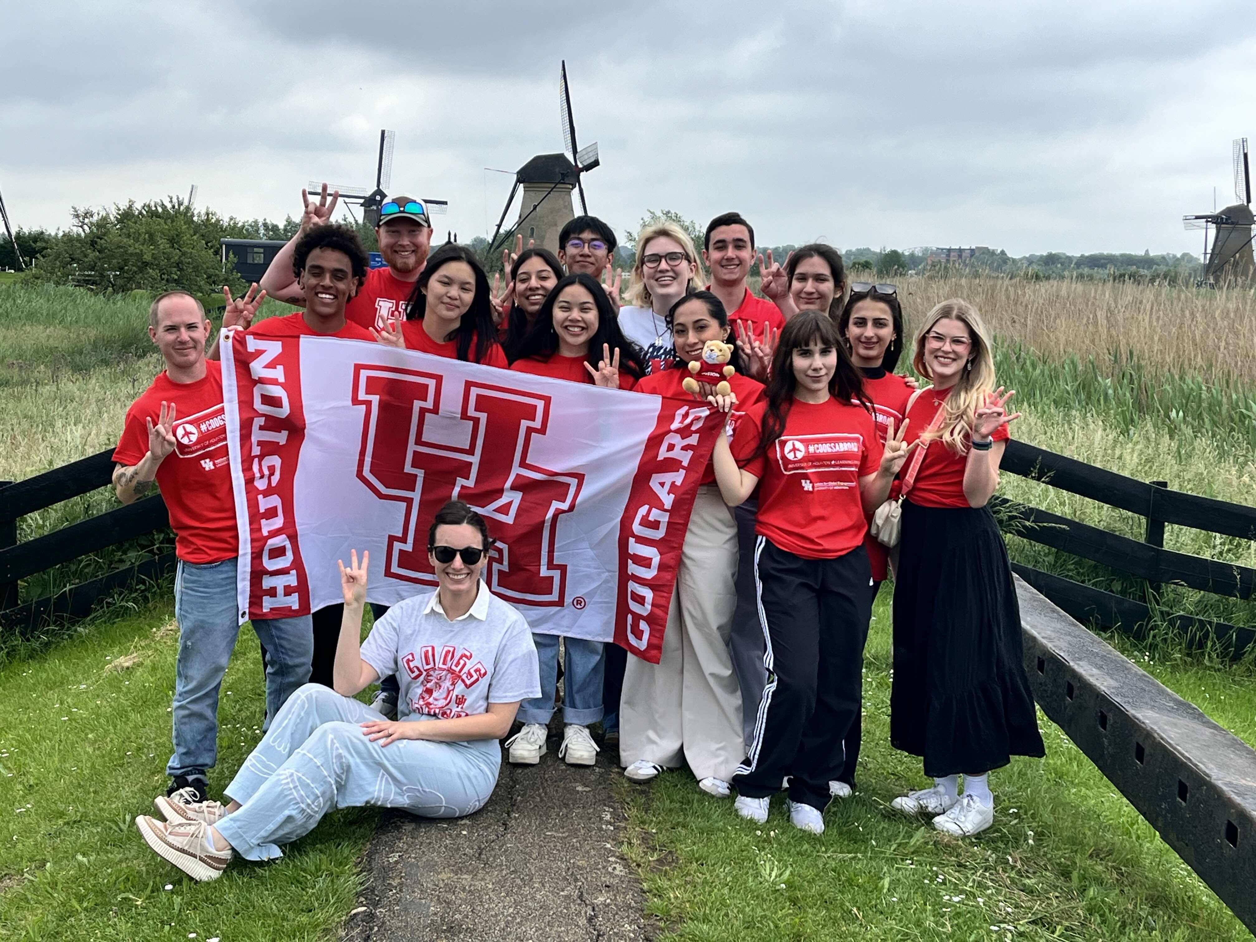 group of UH students in the Netherlands