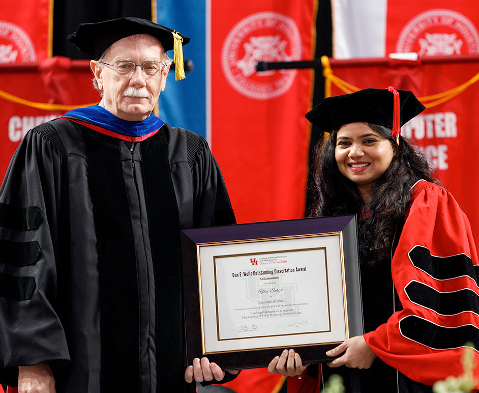 Dan E. Wells Outstanding Dissertation Award Winner, Ritu Bohat