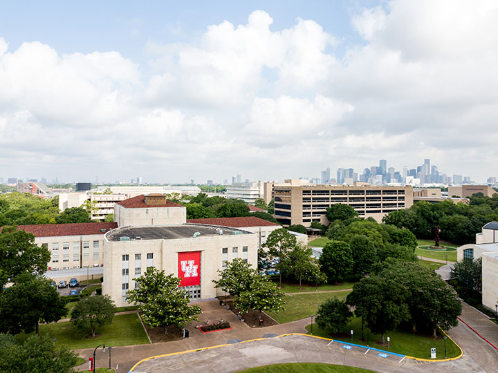 UH E Cullen building aerial